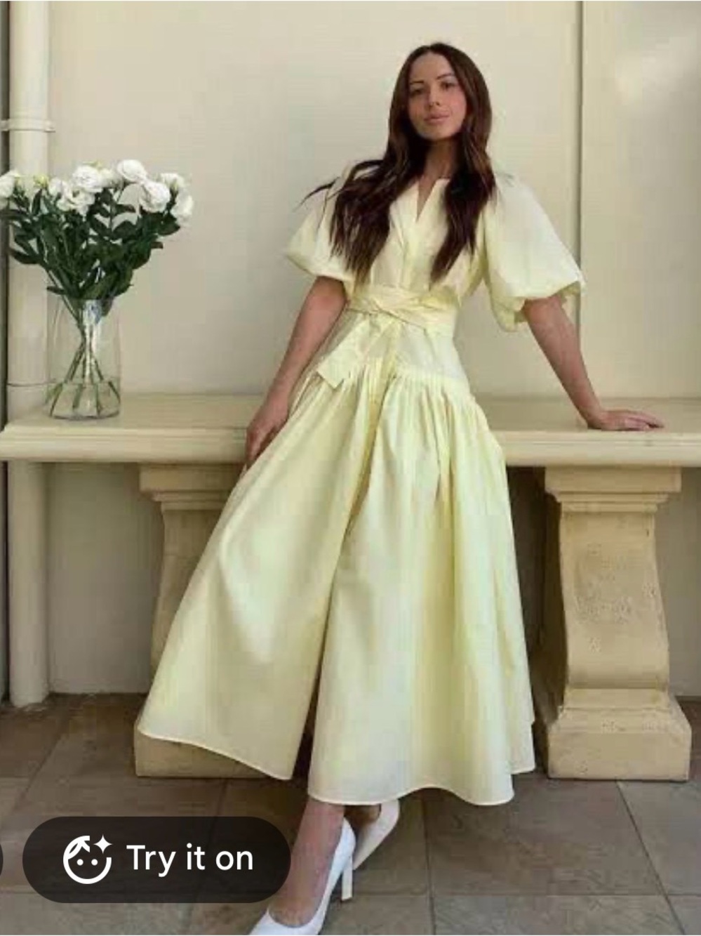Steele Selma Dress Citron size S
